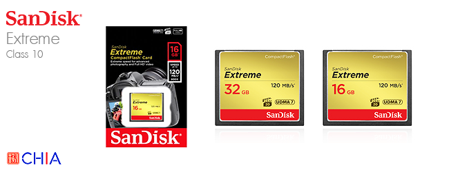 Sandisk Extreme CF Card Class 10 120MBs 800x UHS-I 8GB 16GB 32GB 64GB